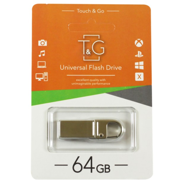 USB + Lightning флеш-накопичувач Touch & Go 008 Metal Series 64Gb (Коротка версія)
